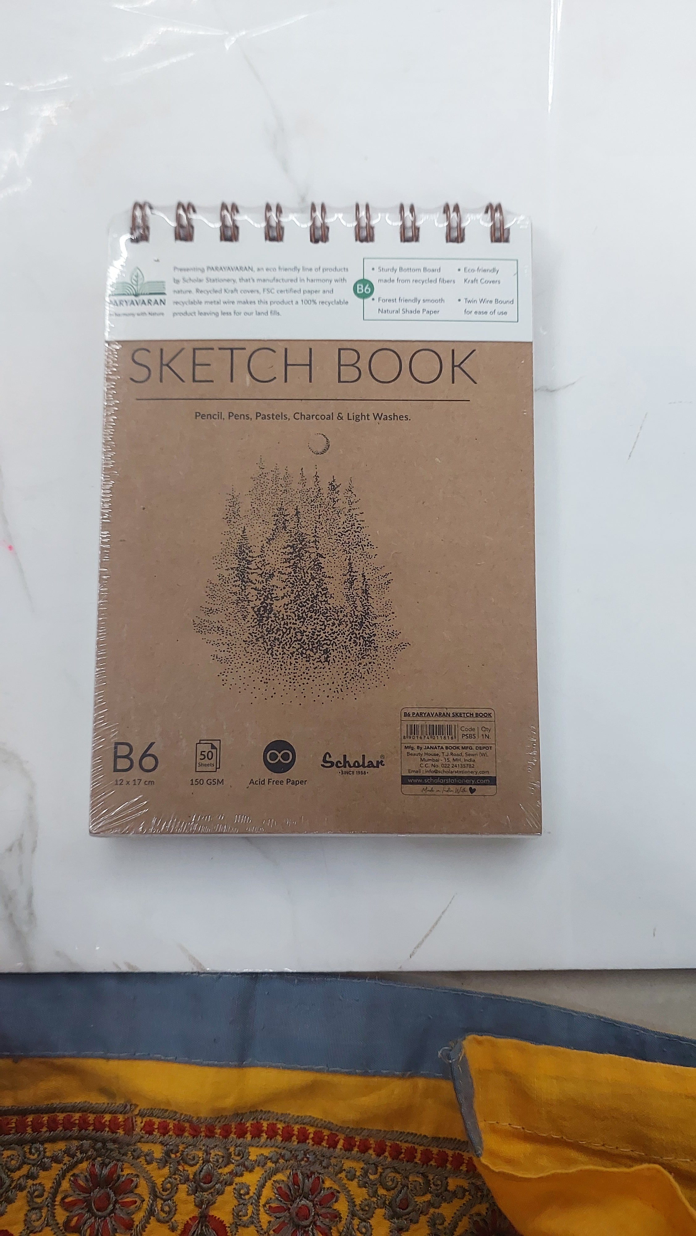 Scholar sketch book B6-150gsm