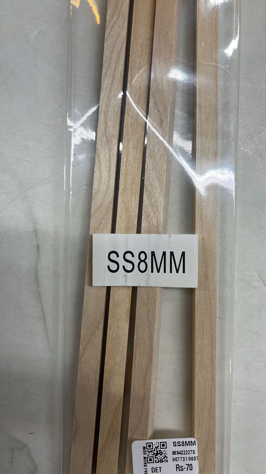 Wooden stick square for craft project