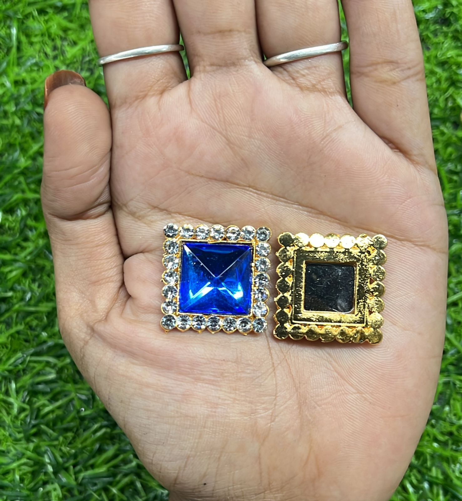 Blue square stone 1 piece-BSST