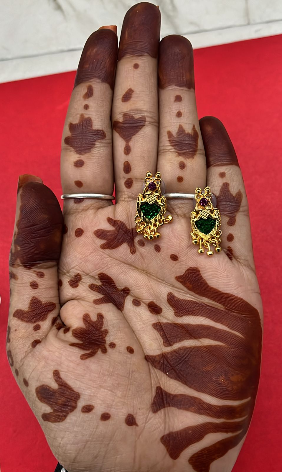 Green Neklace 2 leaf 1 pack-GNCL2