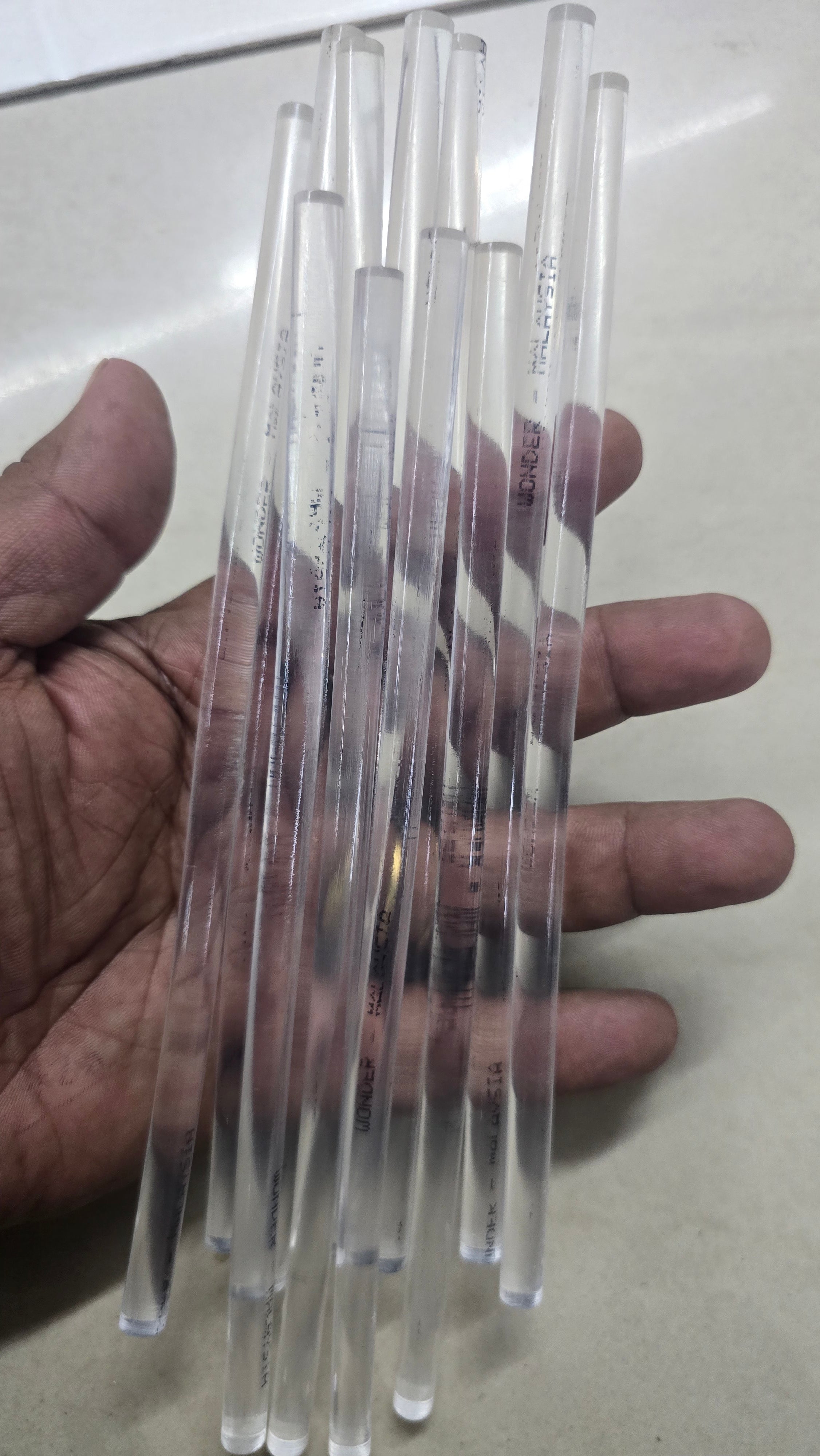 Mini Glue stick transparent 10 piece pack 8mm approx-glsts