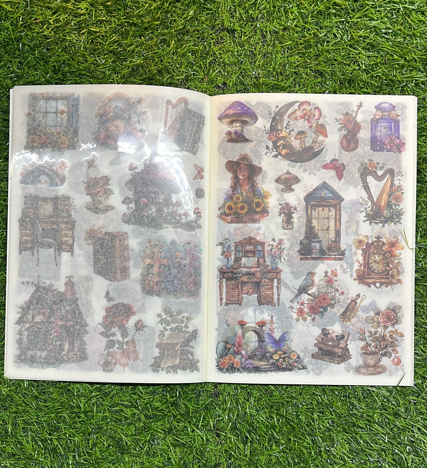 Journal old ream diy cut sticker book