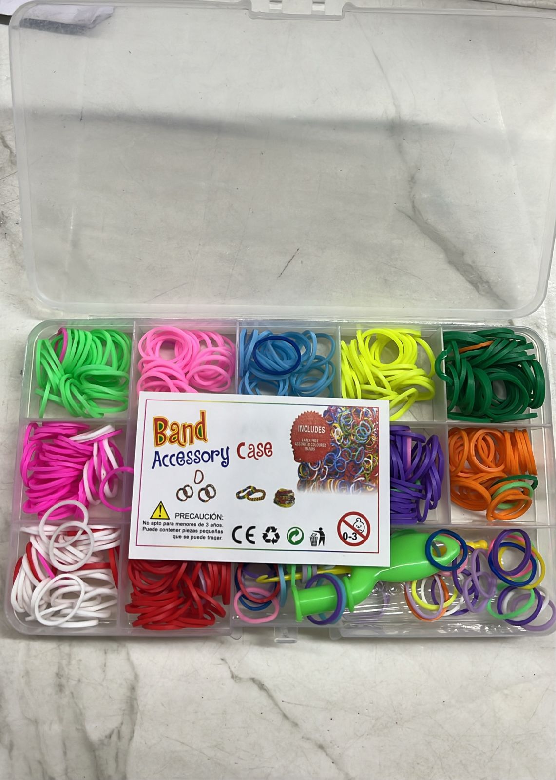 loom band rubber band half inch assorted 1 box -RB90
