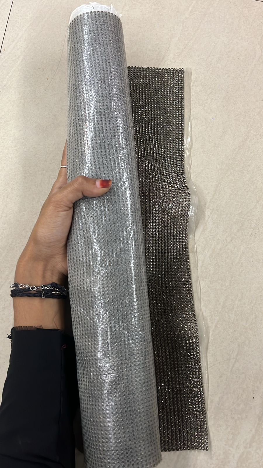 Stone lace Black Silver_140 line