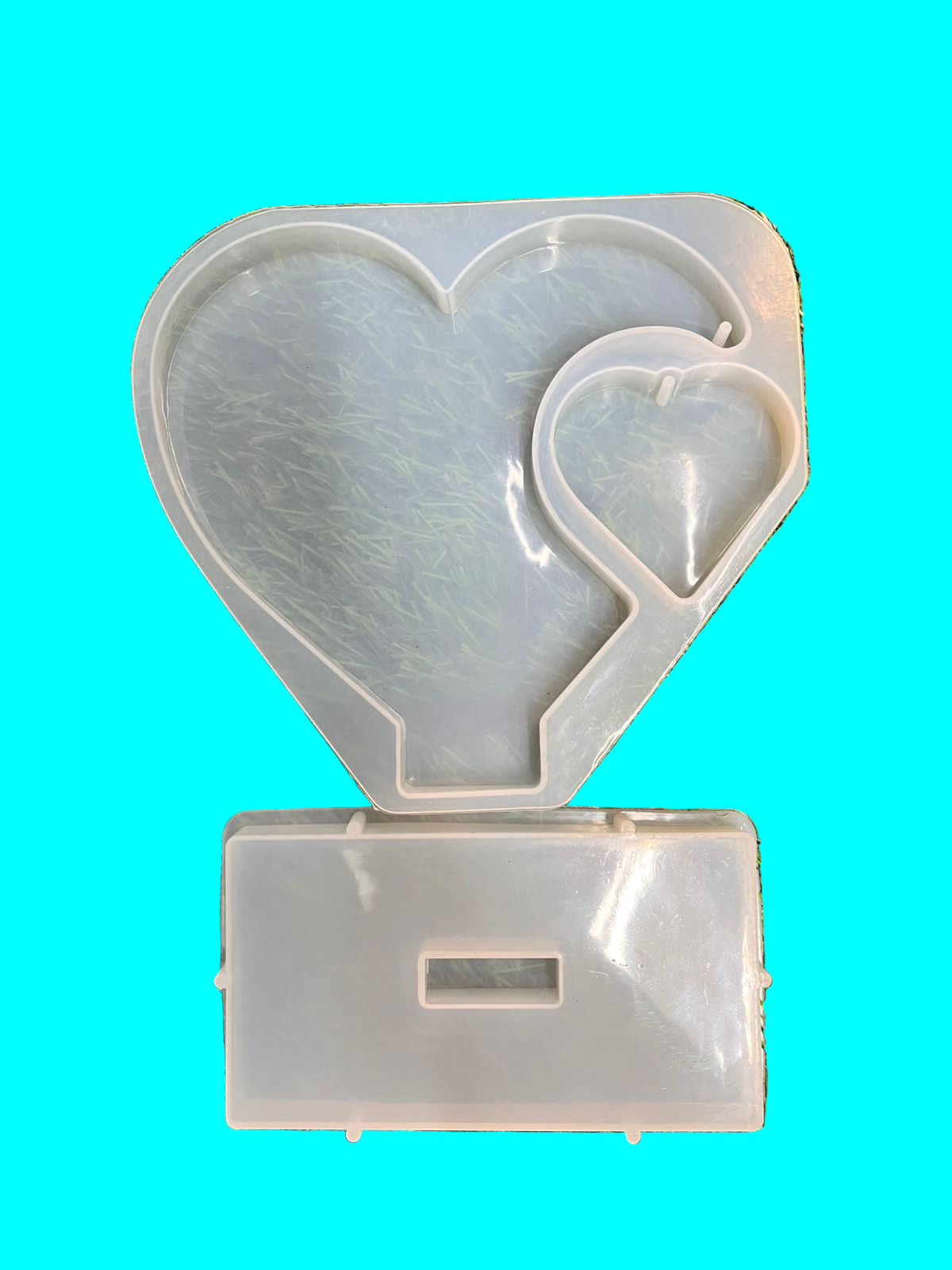 Heart in Heart Stand Resin Mold-HIHSM