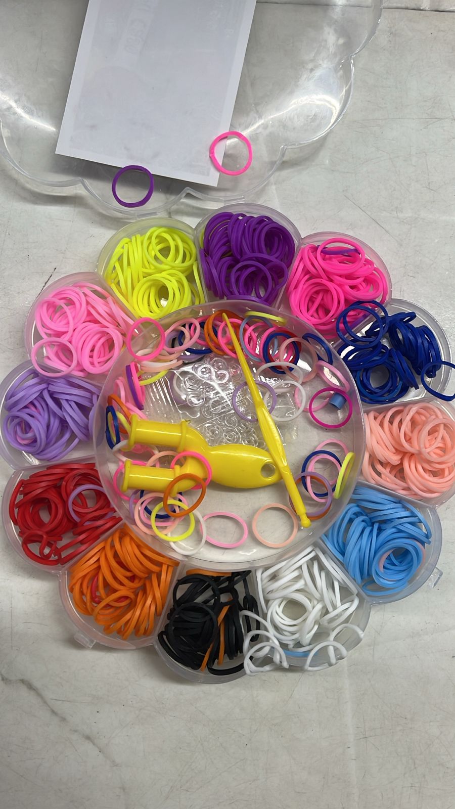 loom band rubber band half inch assorted 1 box -RB90