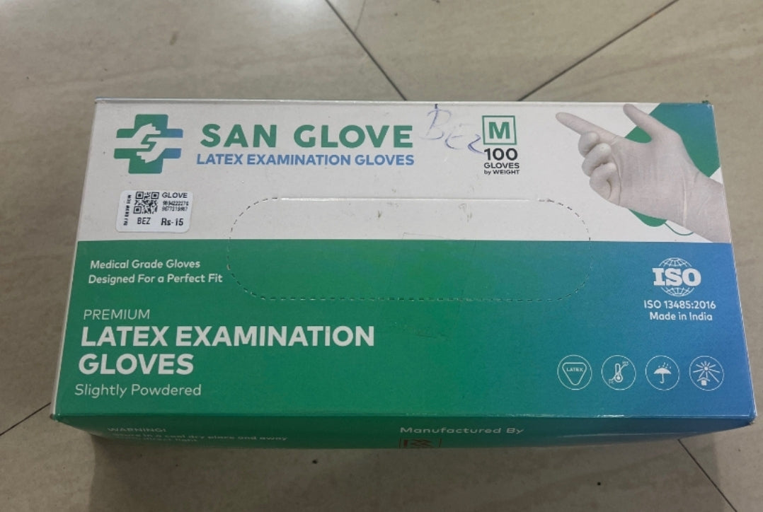 Rubber Hand Gloves-1pair medium size