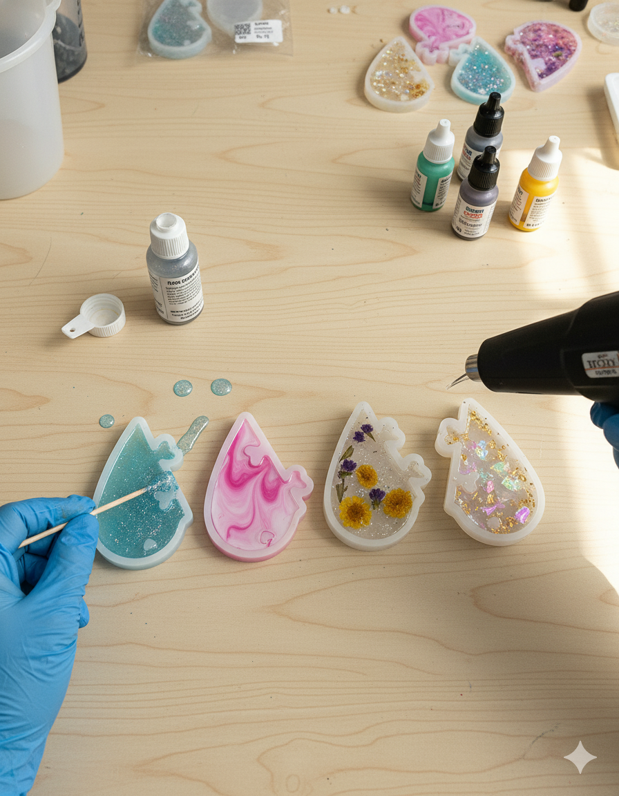 Broken heart mold-1set