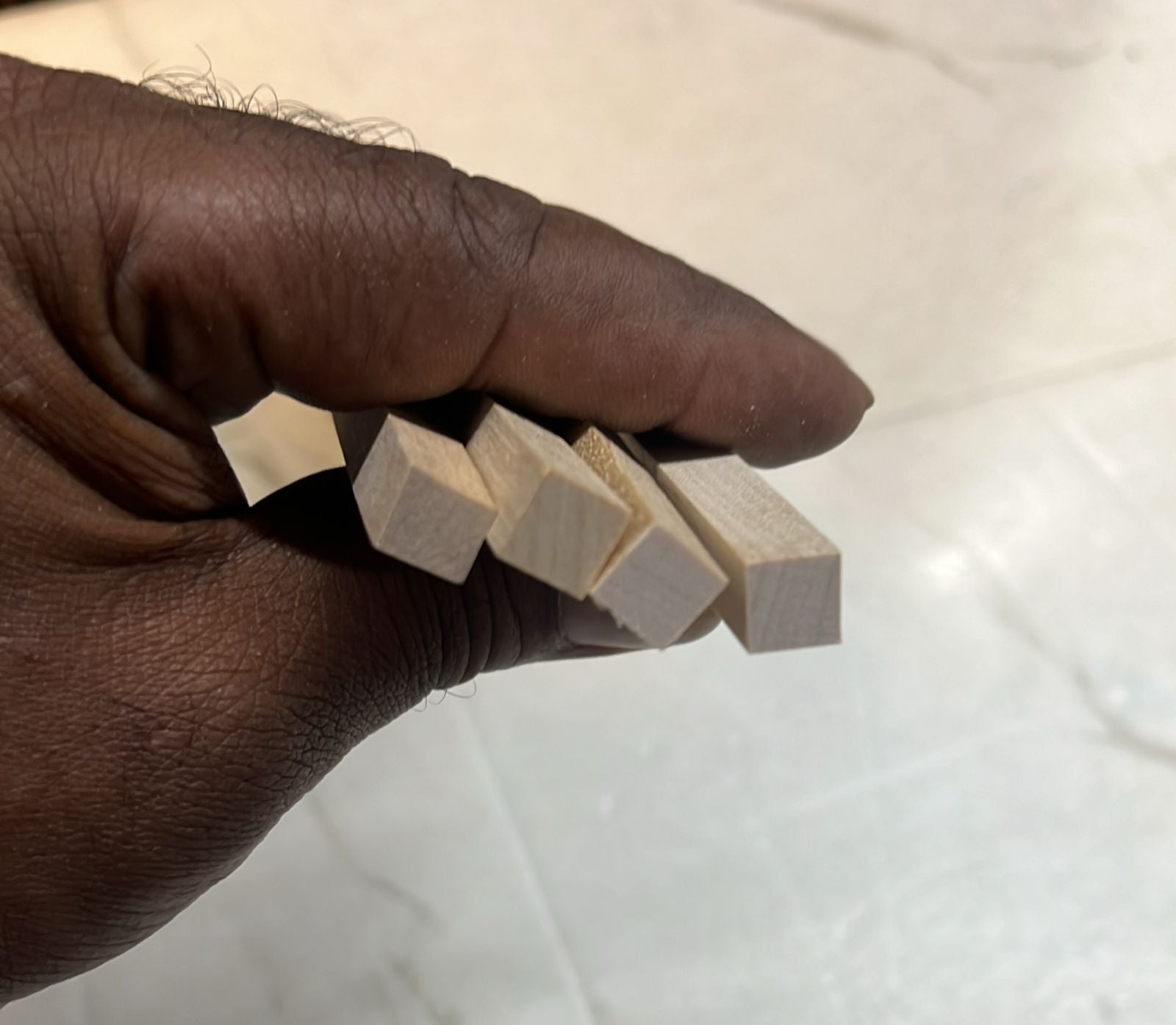 Wooden stick square for craft project