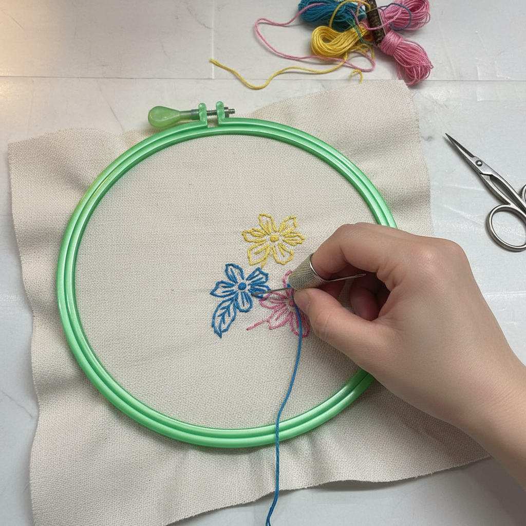 Plastic Embroidery Rings 8 inch 2 piece -PEMB9