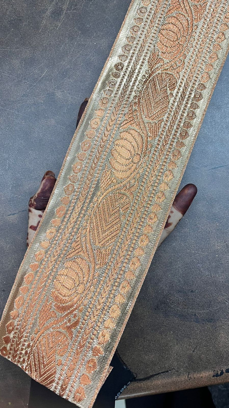 silk border ribbon lace 4 white 5 meter roll