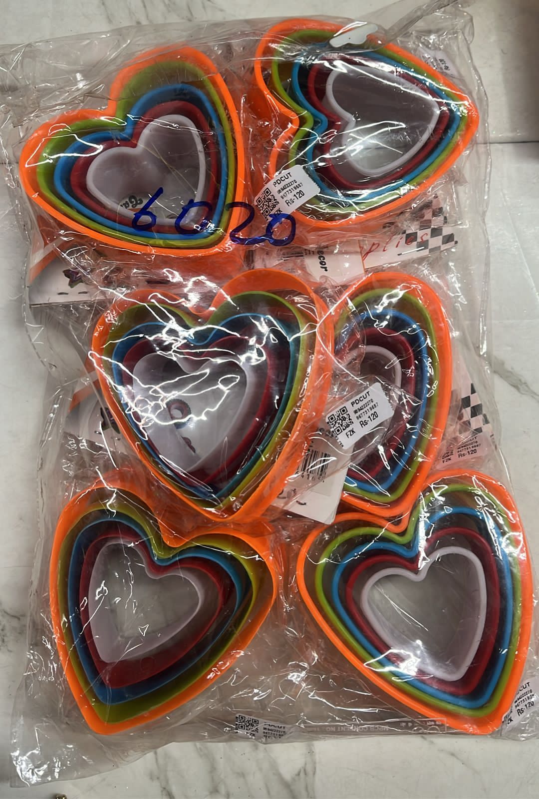 Heart Plastic Designer cutter 1 set-PDCUT