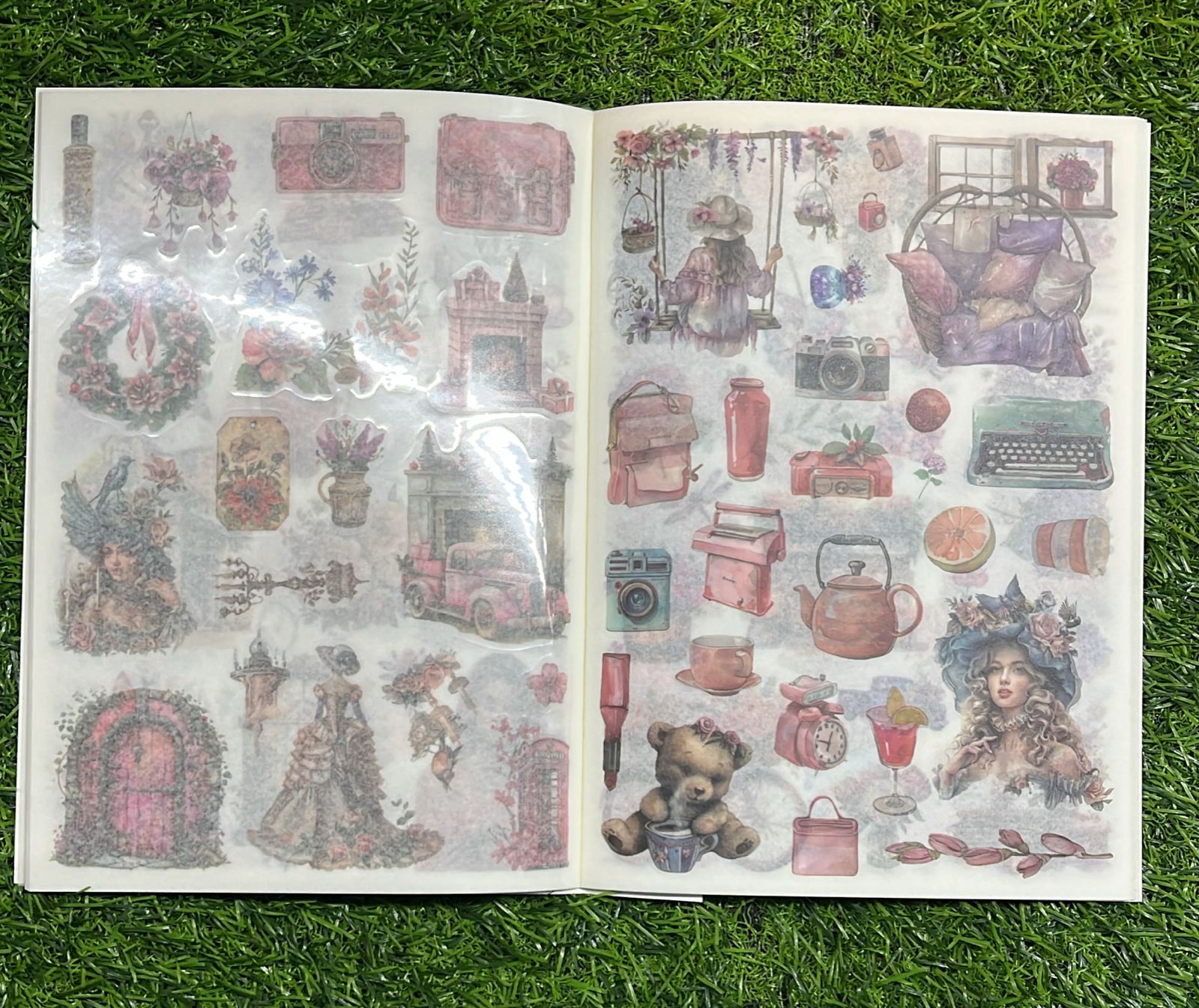 Journal old ream diy cut sticker book