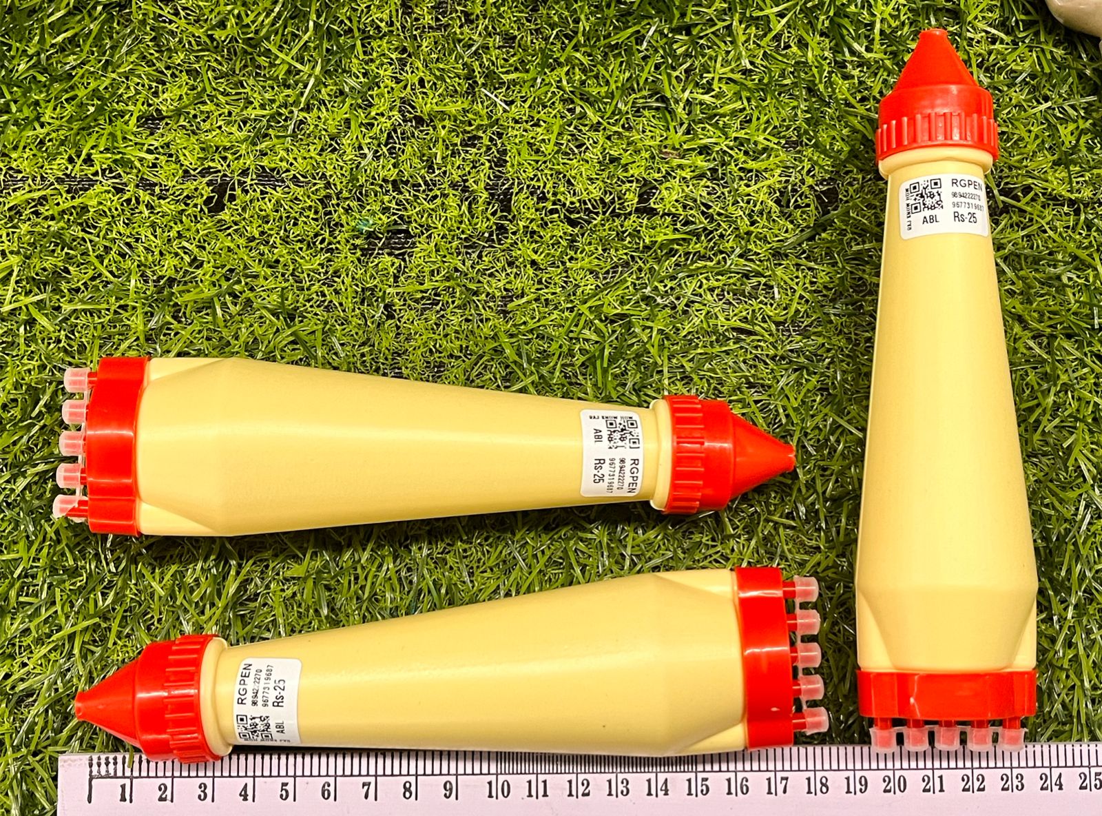 Rangoli pens with 5 hole-1 long and 1 flat pens- total 2 piece