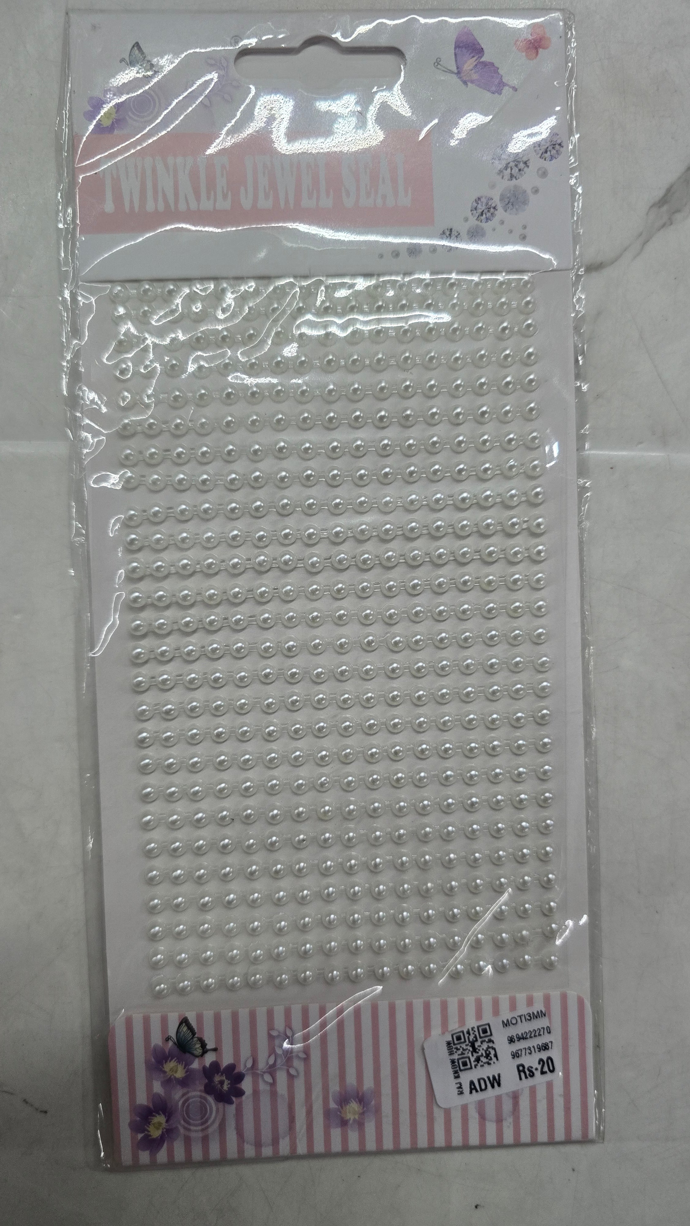 pearl sticker big and small combo each 1 pack