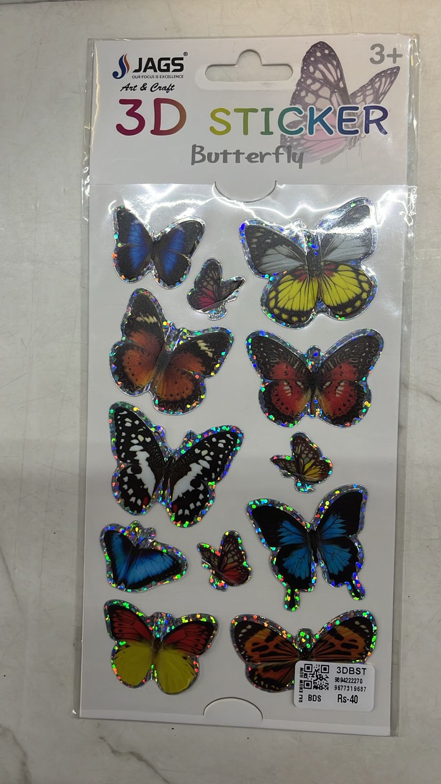 S 3D Butterflysticker_3DBST