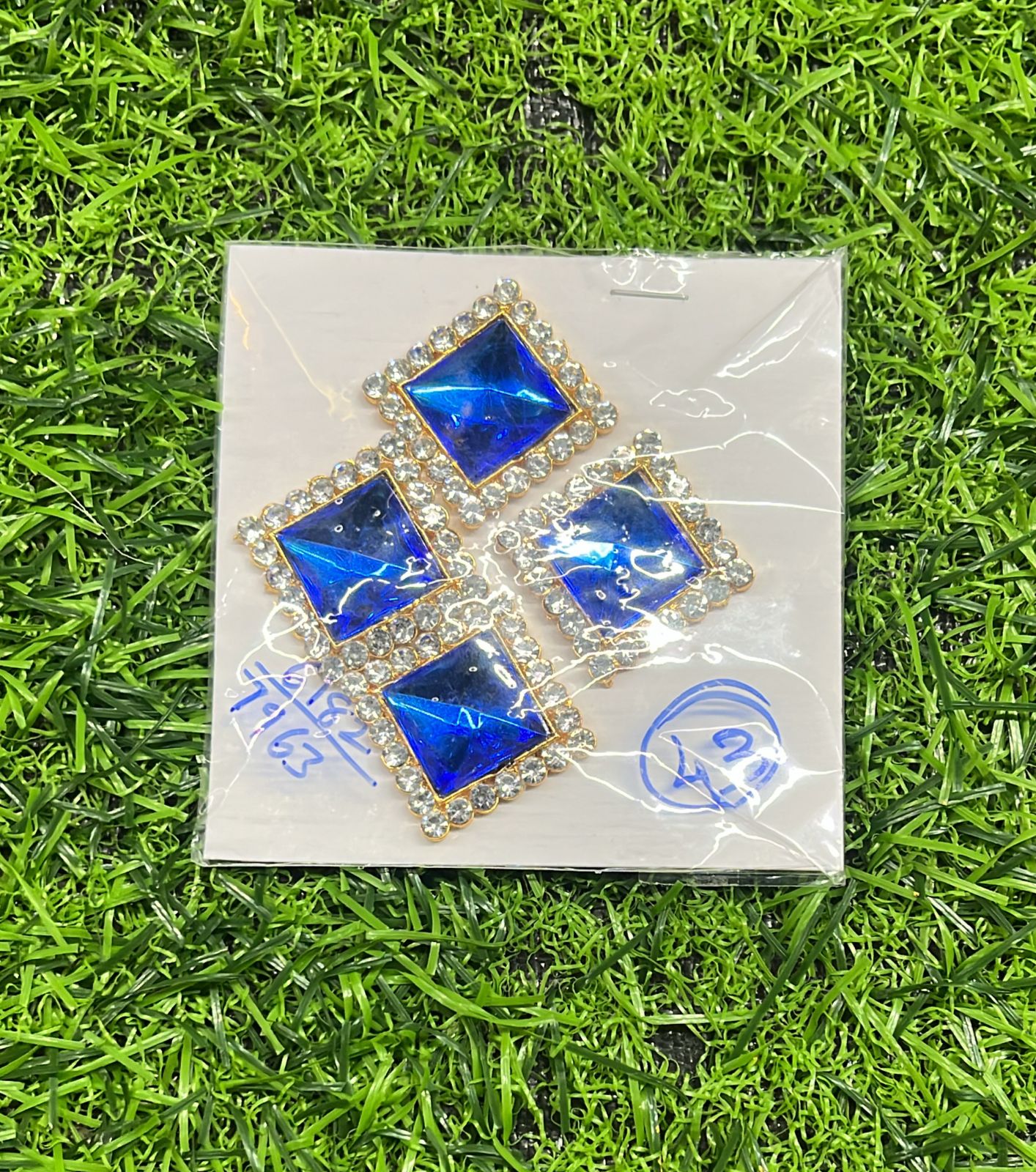 Blue square stone 1 piece-BSST