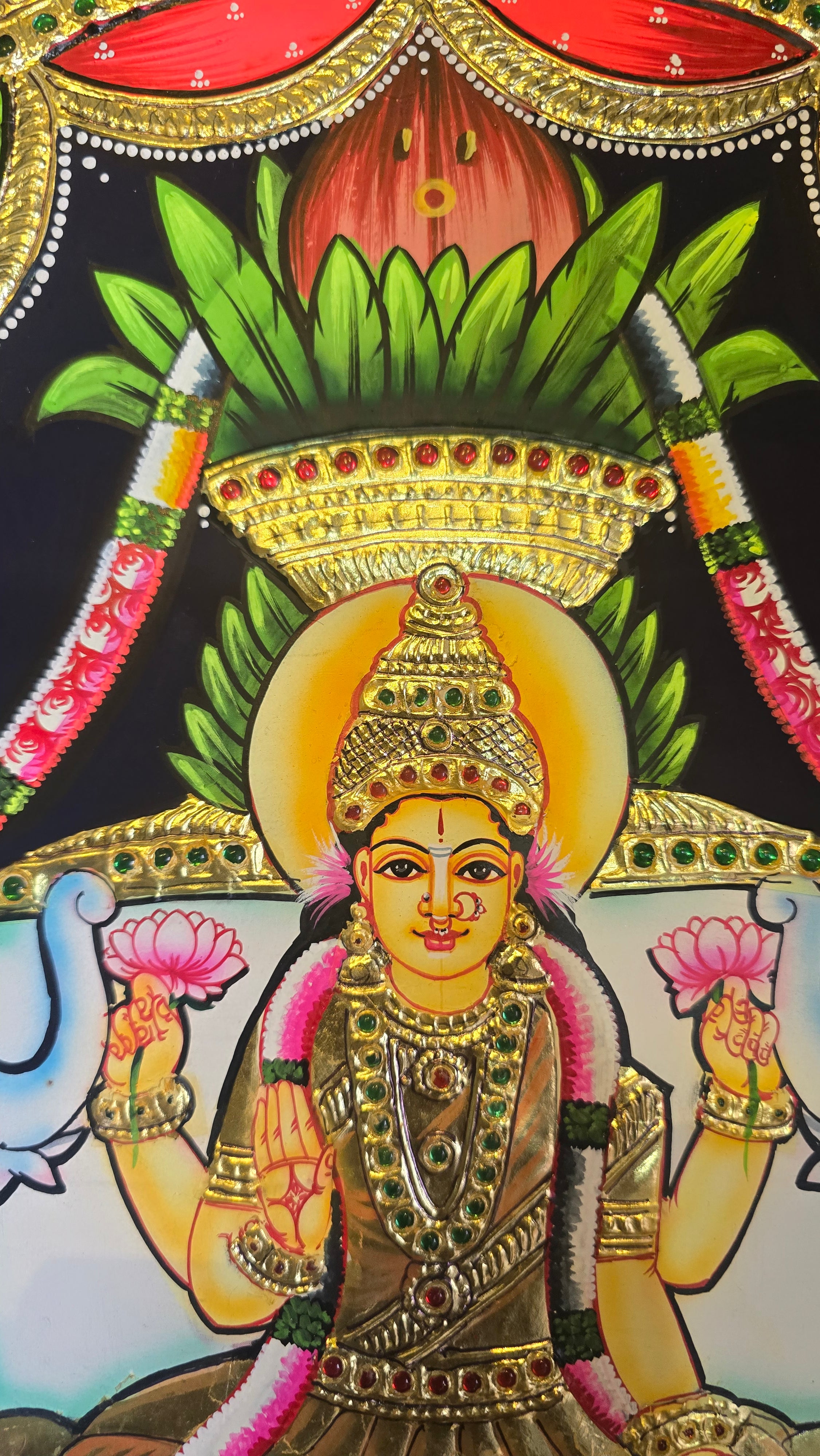 VaraLakshmi in kumbam tanjore Painting 15 days delivery from payment date.