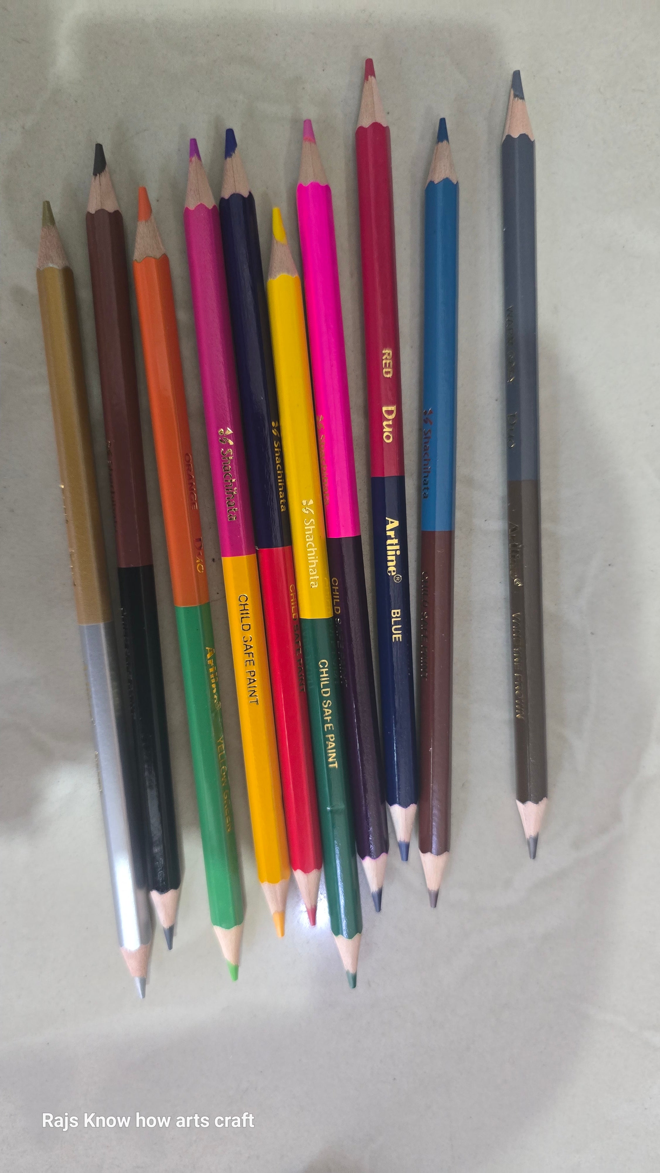 Artline 10 duo color pencil 20 shades -get 10 percent oflff