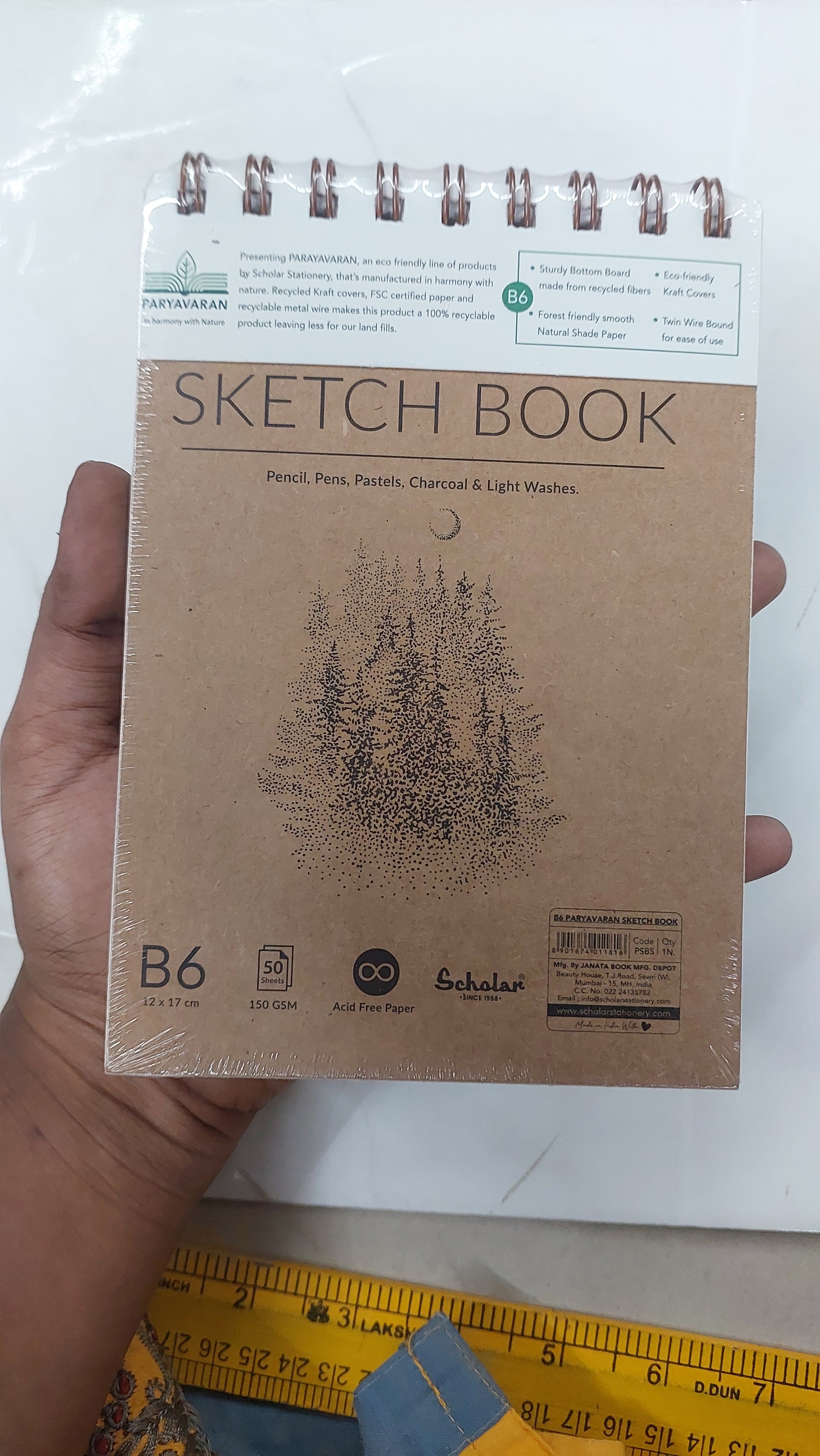 Scholar sketch book B6-150gsm