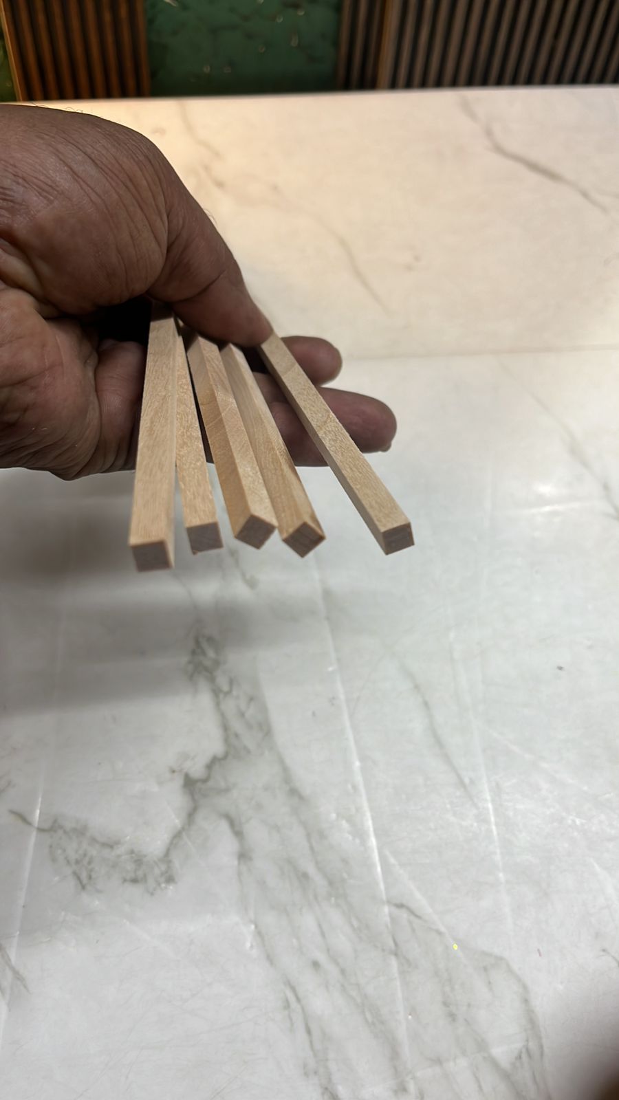 Wooden stick square for craft project