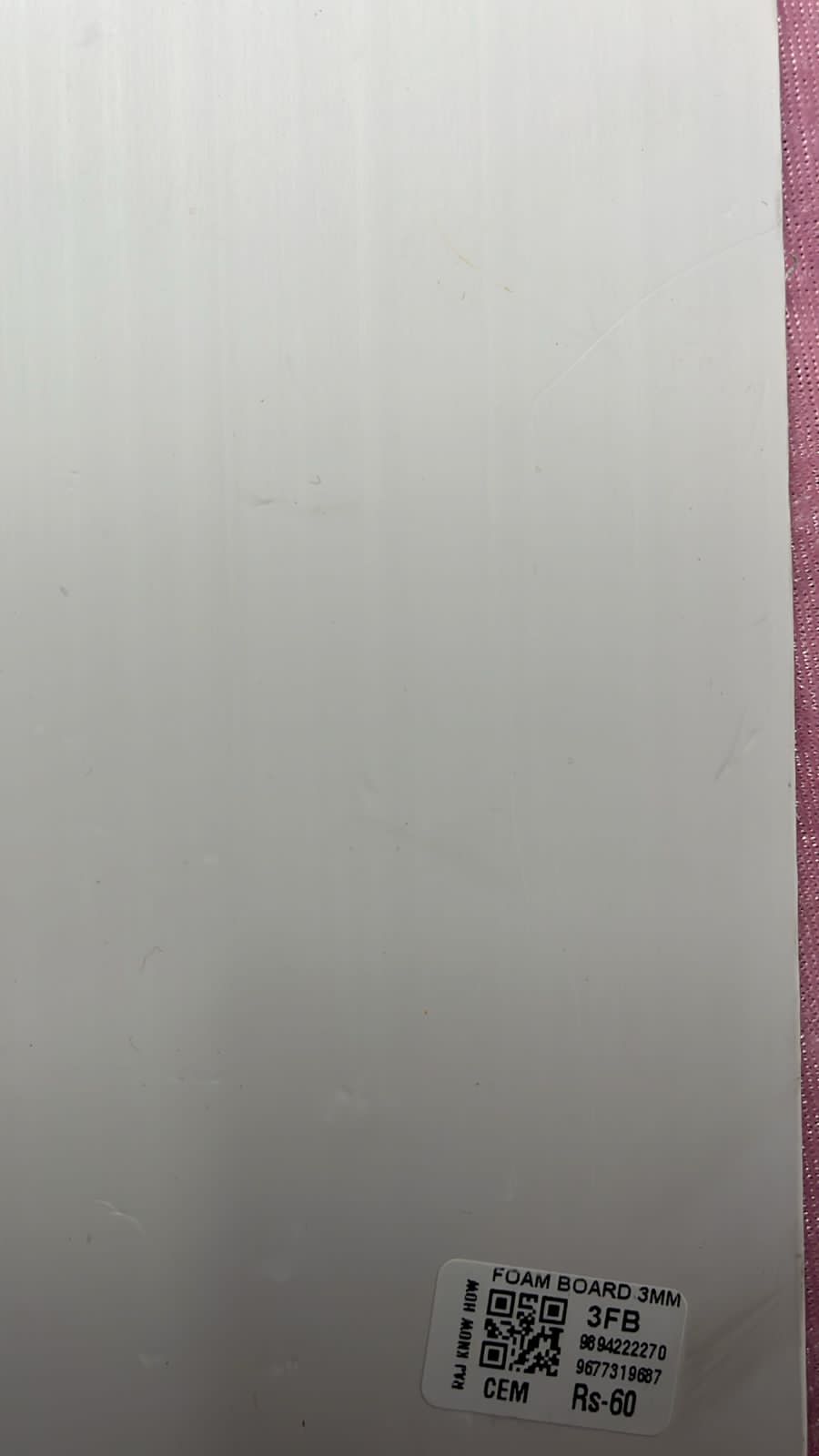 Foam Board for craft project- 4 piece PACK