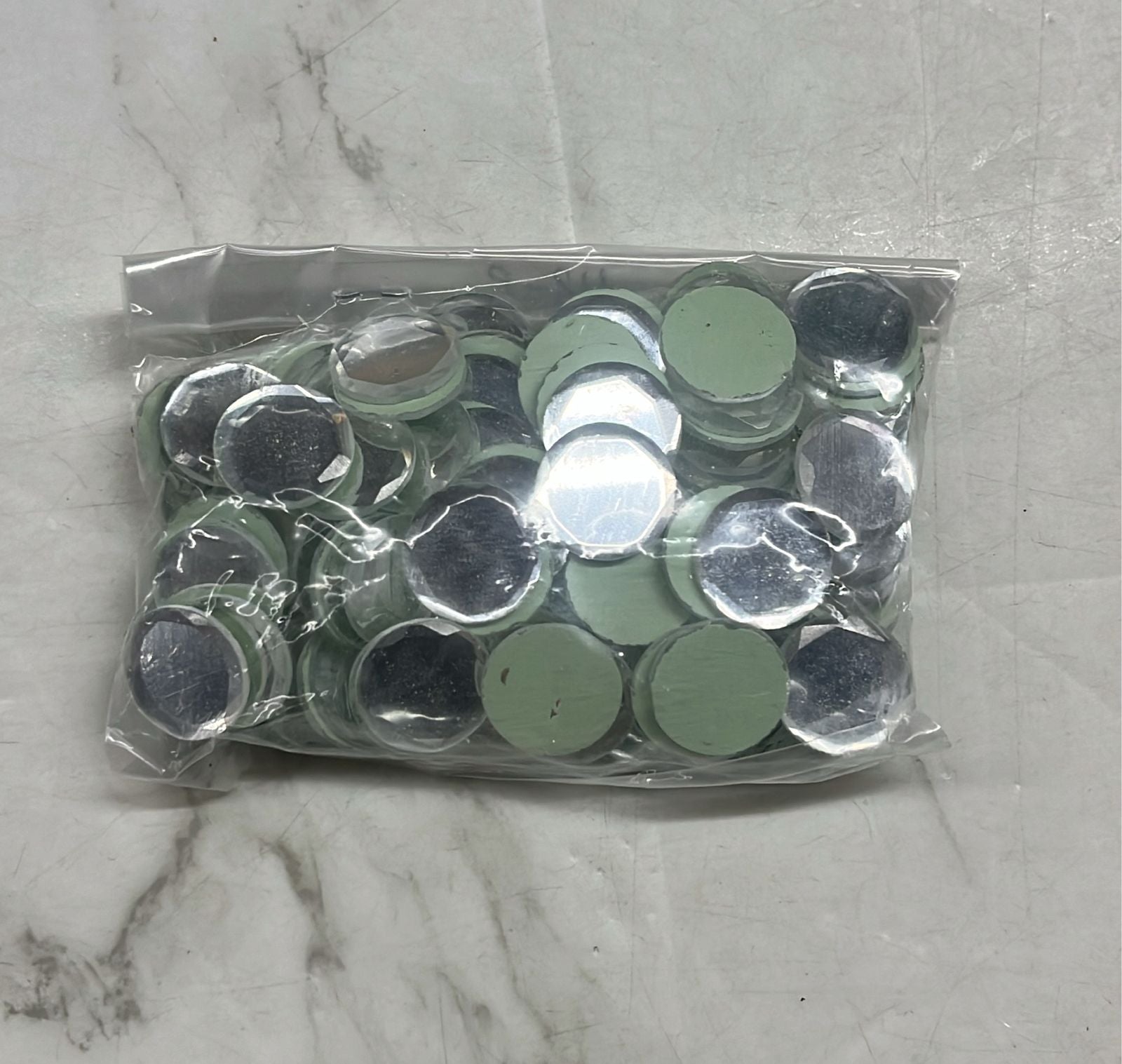 Grey cut roundTanjore Painting Jaipur Kundan stones-50 stones in a pack