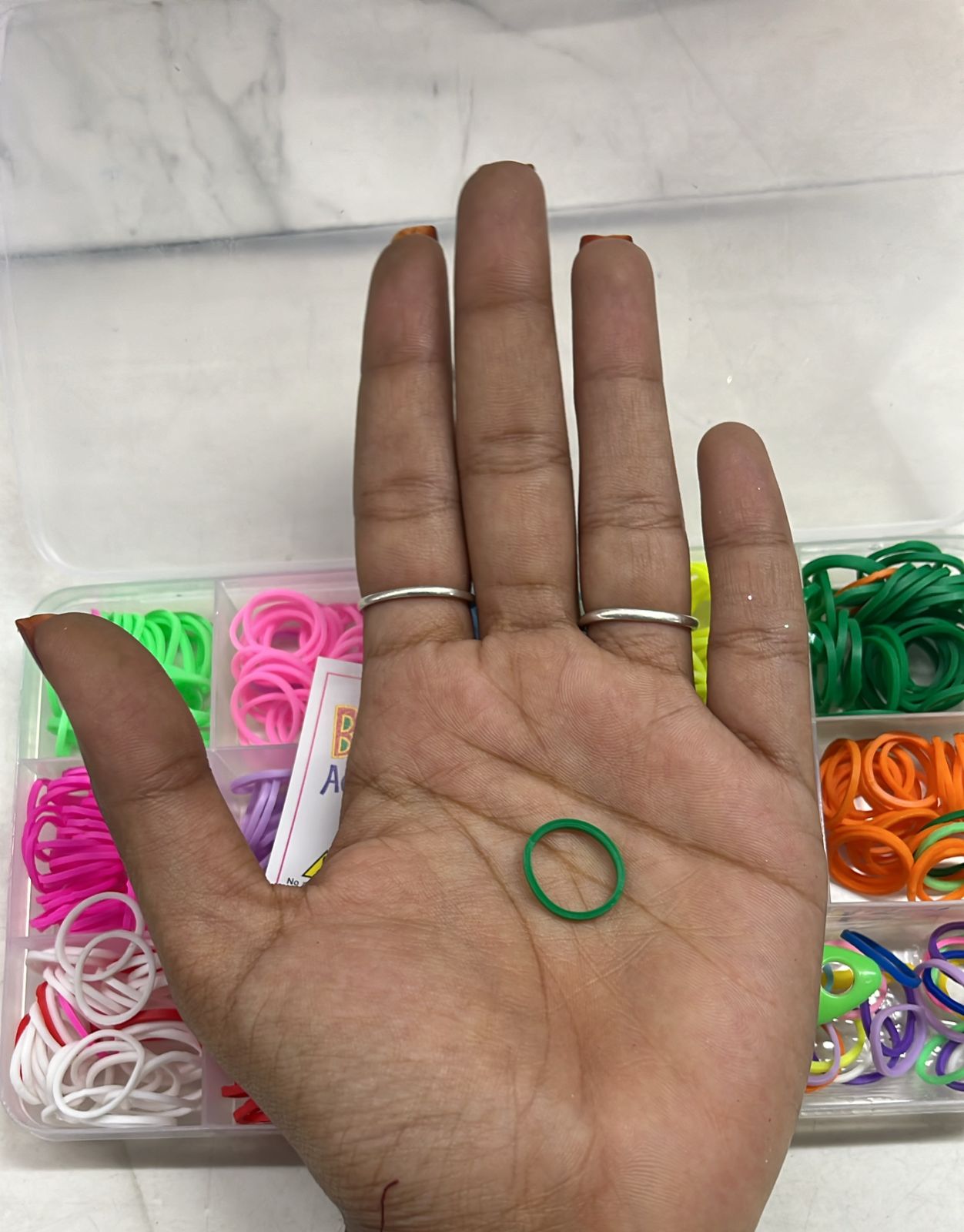 loom band rubber band half inch assorted 1 box -RB90