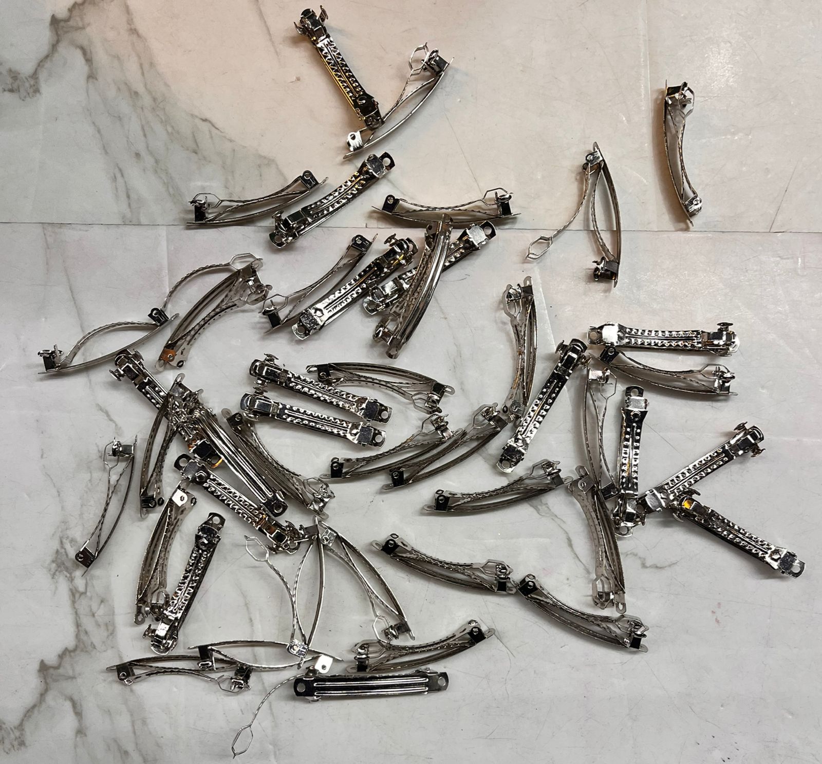 Center clip silver 6 piece