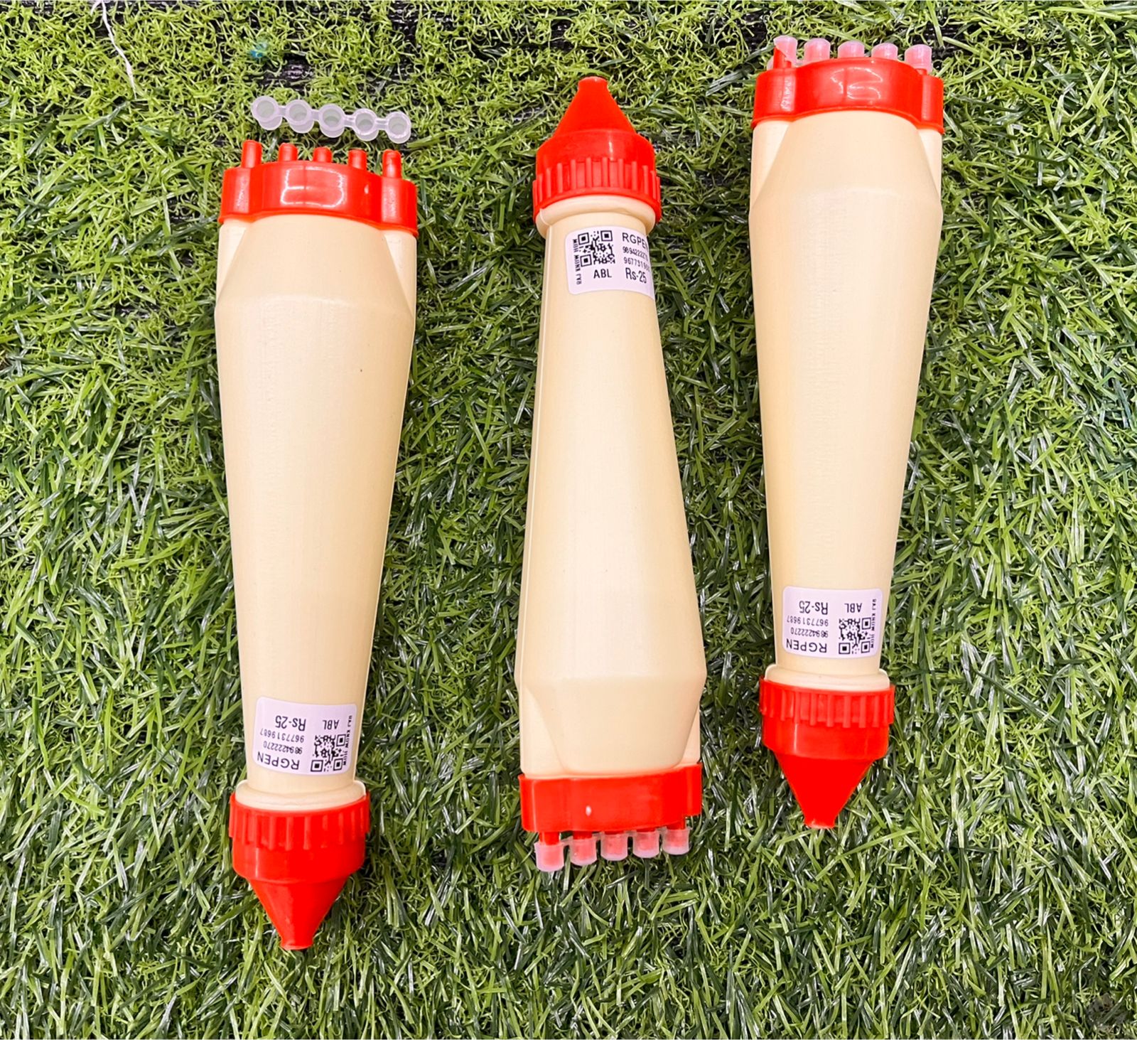 Rangoli pens with 5 hole-1 long and 1 flat pens- total 2 piece