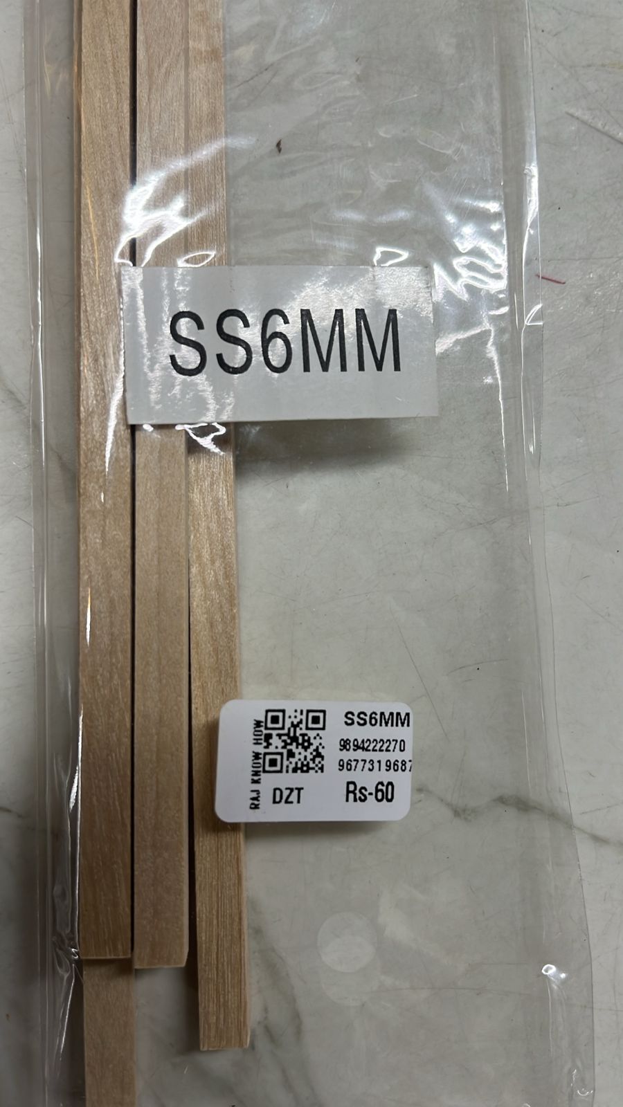 Wooden stick square for craft project