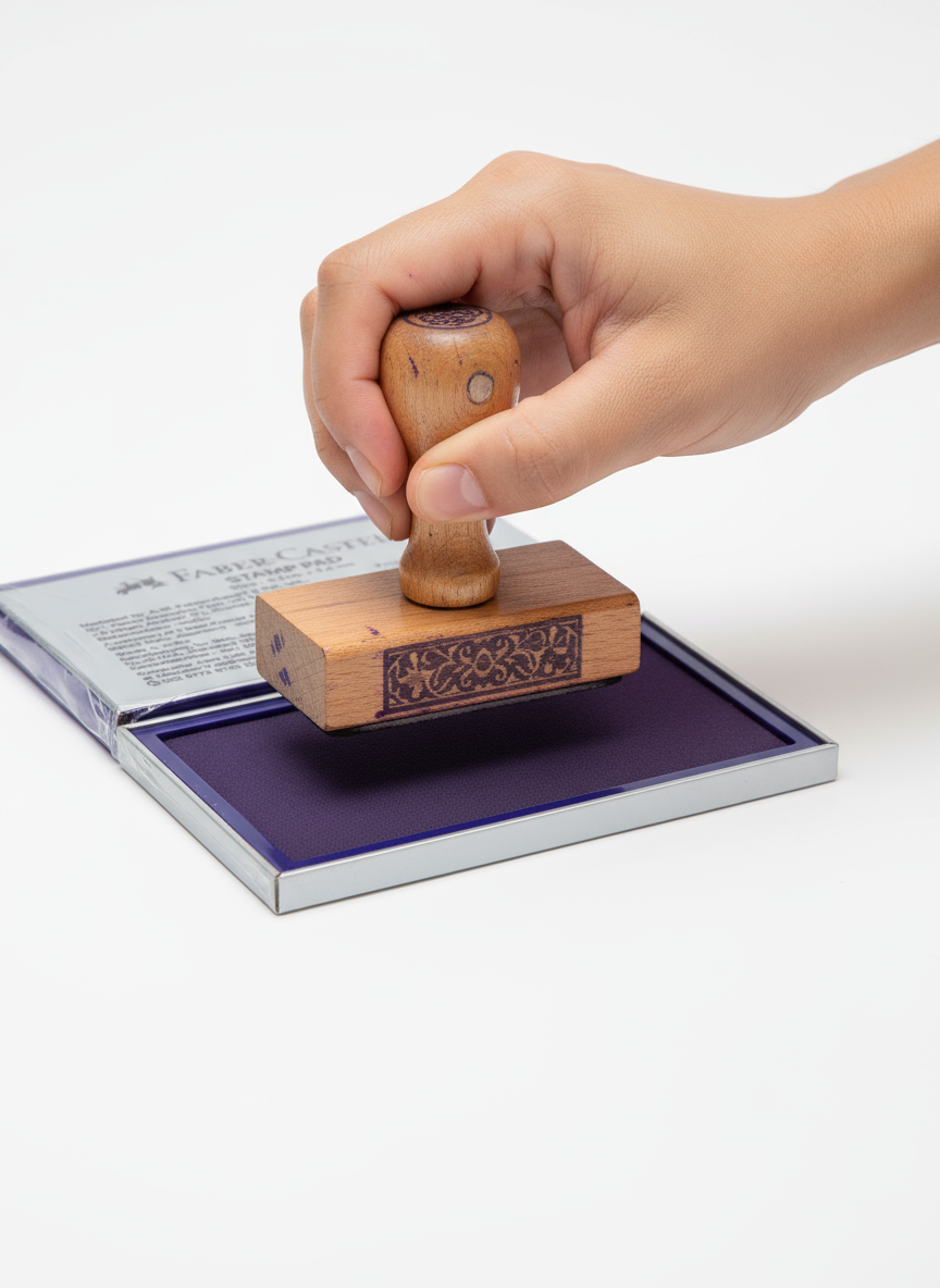 Faber- castell stamp pad Red