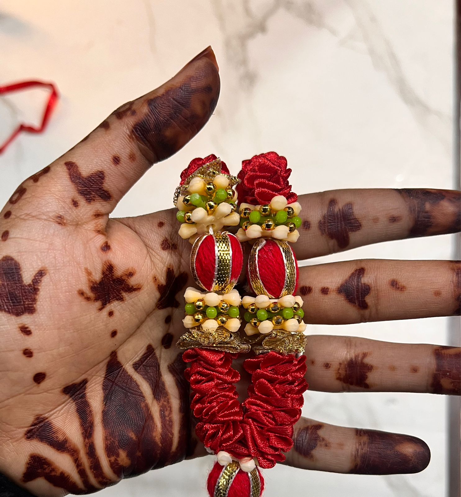 Doll garland ball flower 8inch -1piece