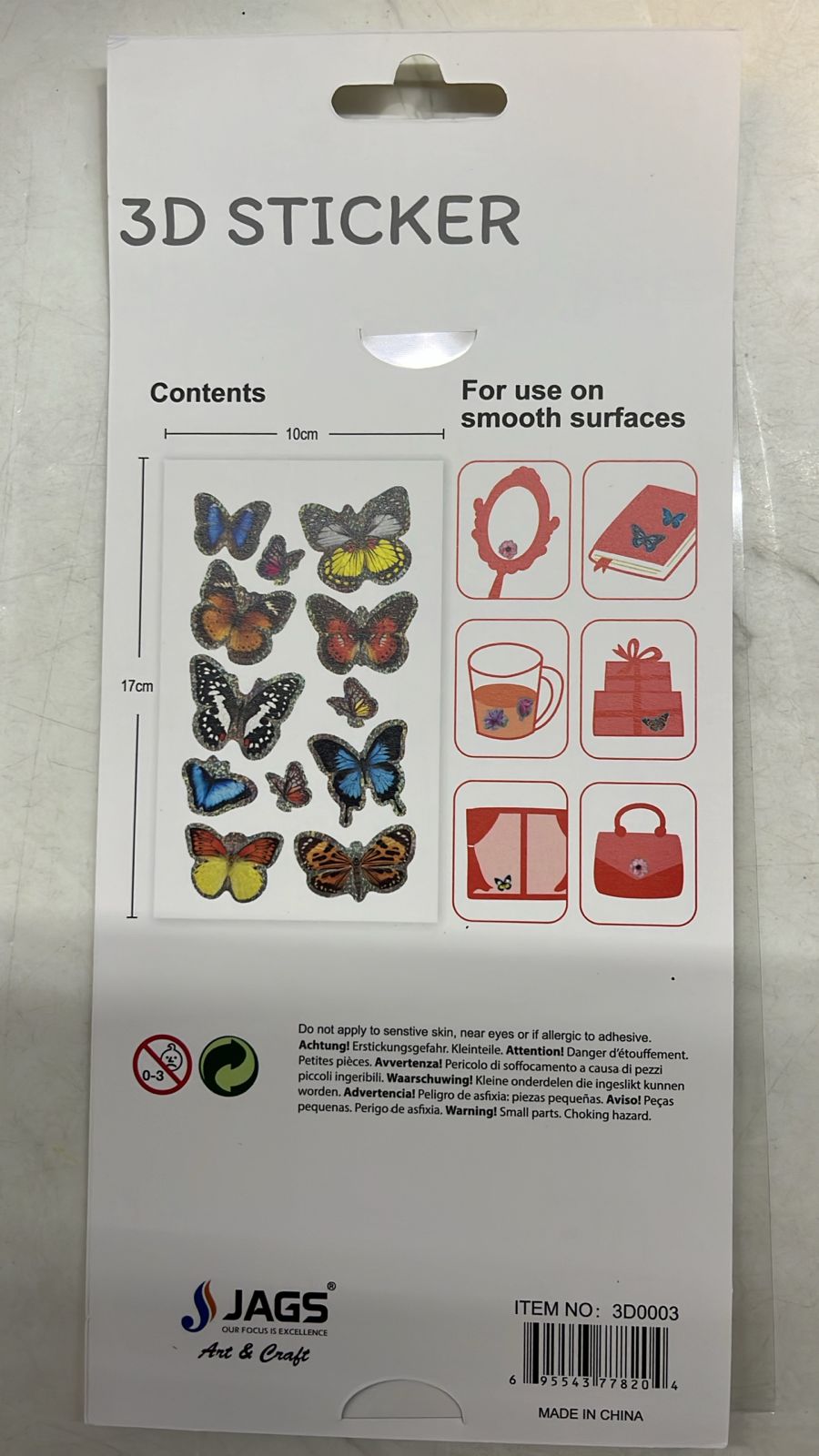 S 3D Butterflysticker_3DBST