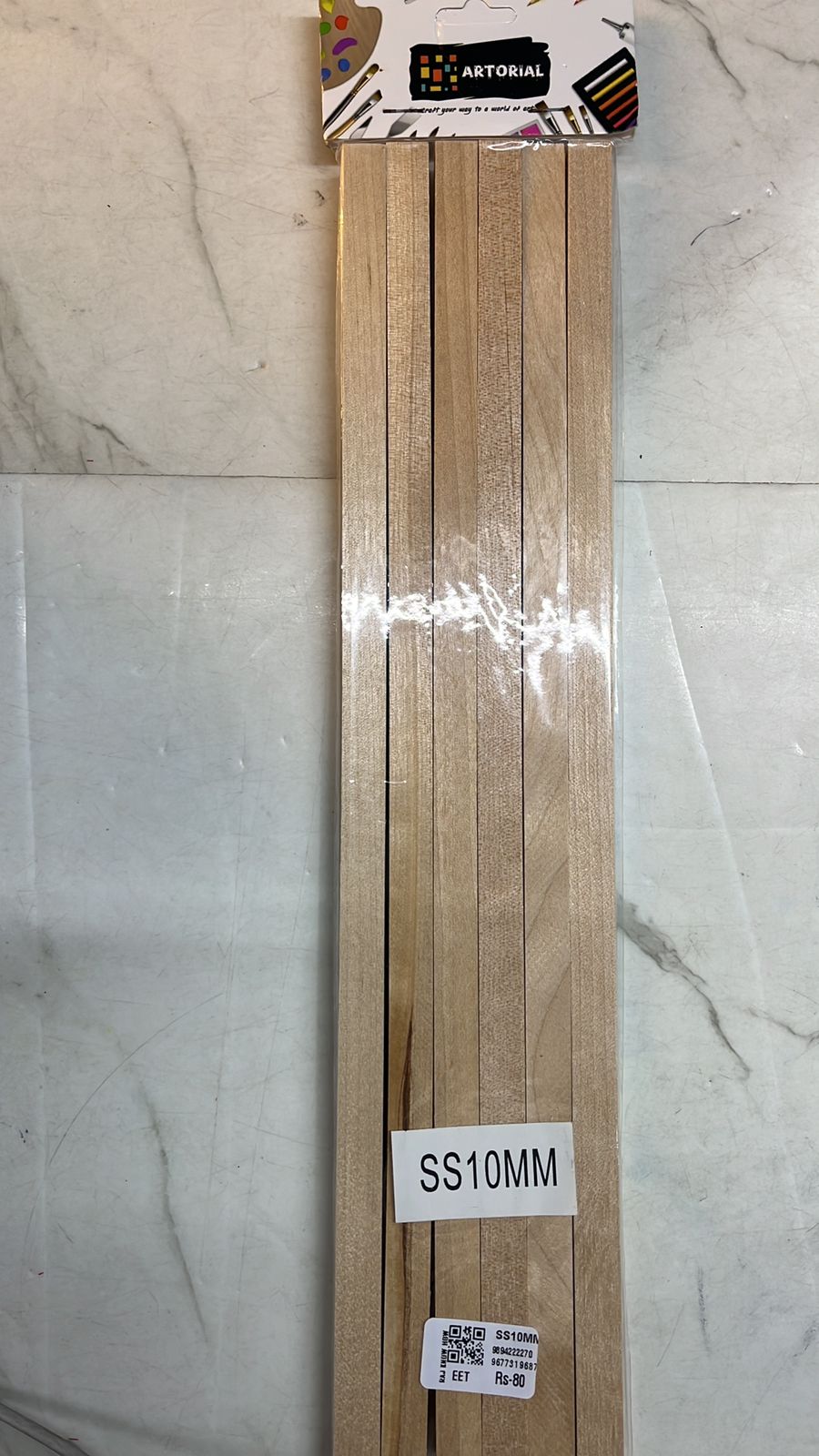 Wooden stick square for craft project