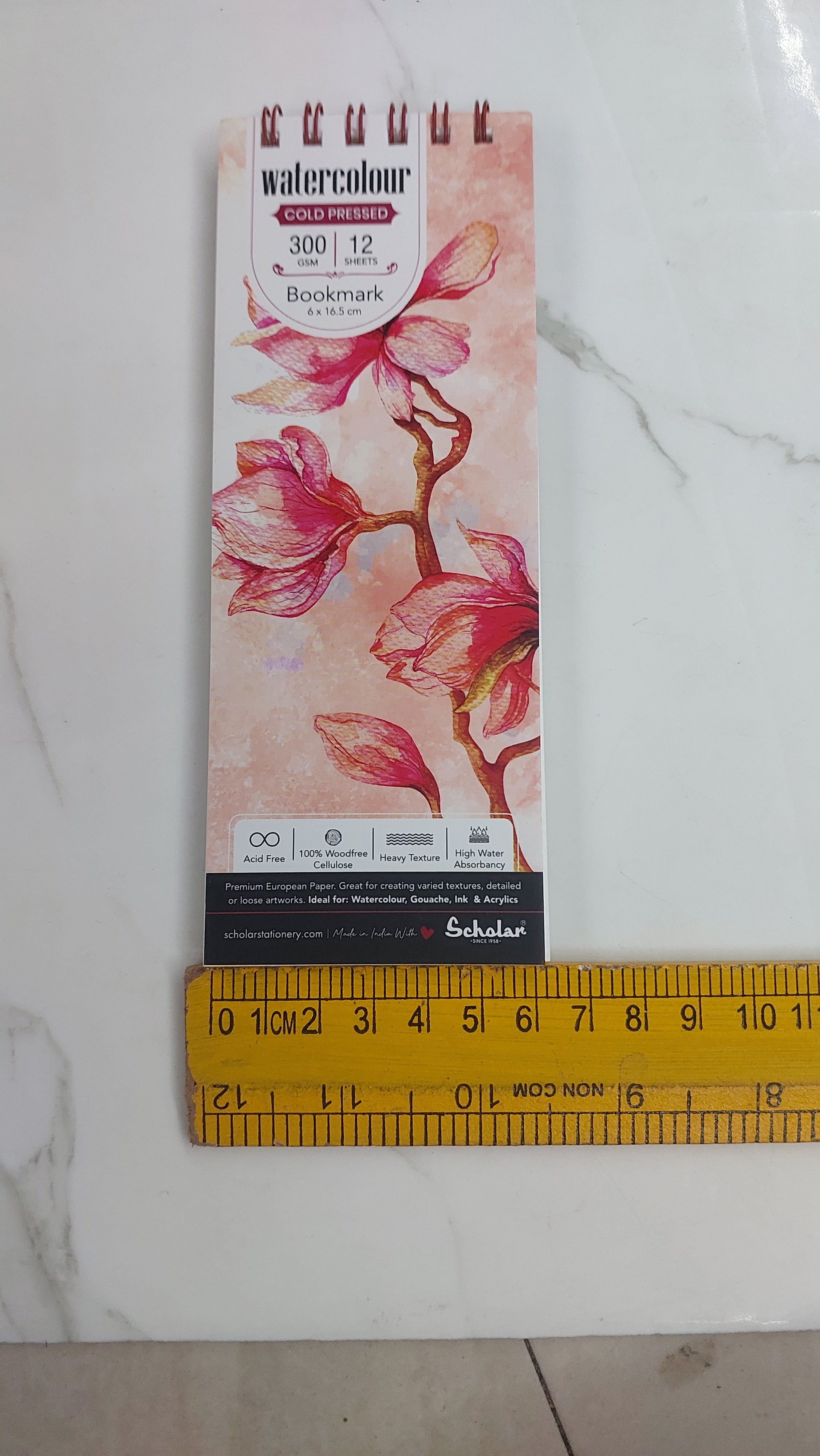 Scholar bookmark Watercolor book 12 sheets-300gsm