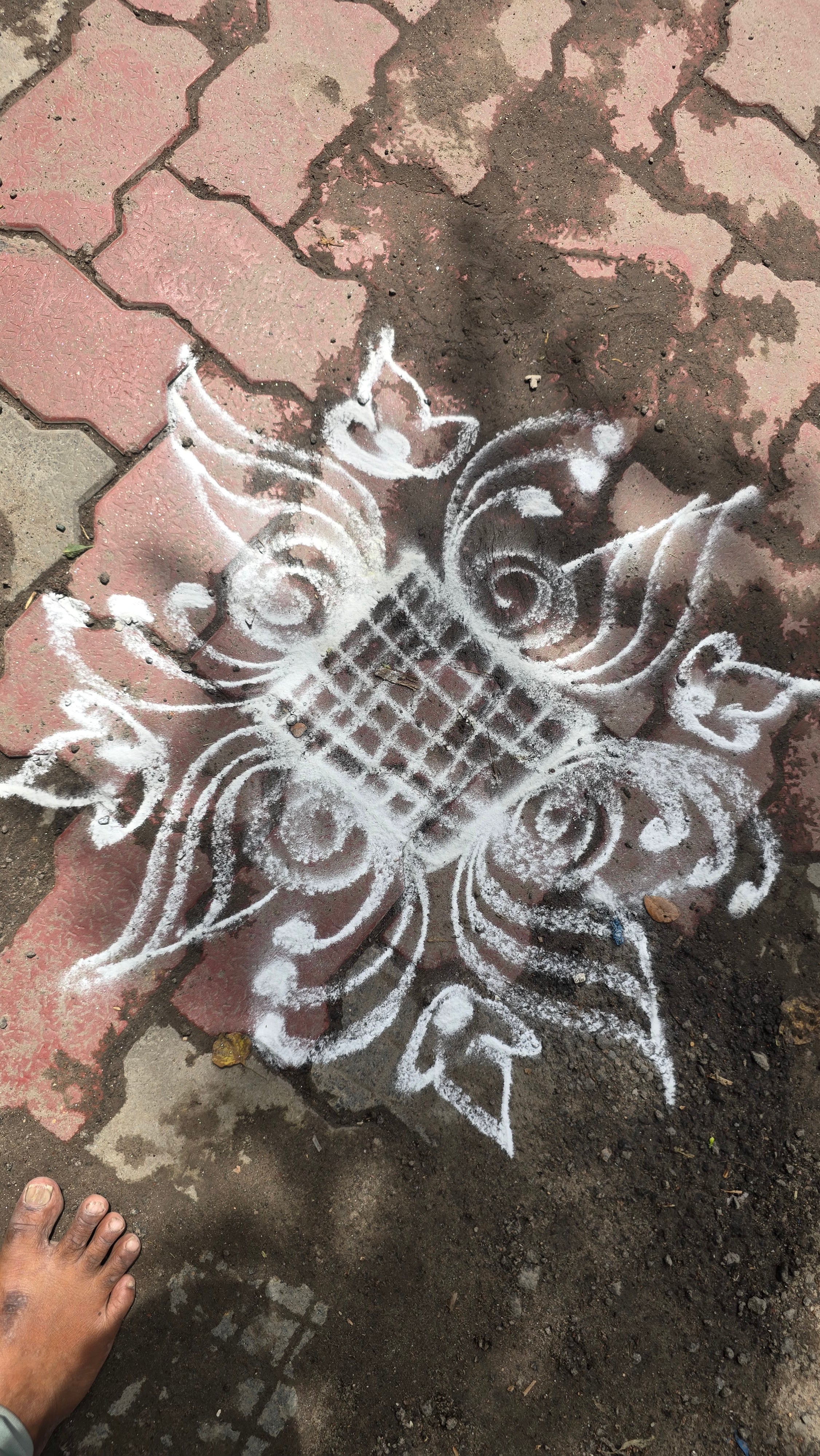 White Rangoli kolapodi - 1 kg pack