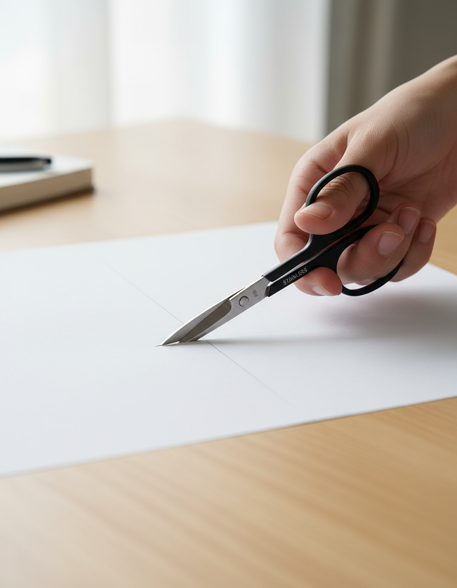 Steel scissors 3.7inch -1pack