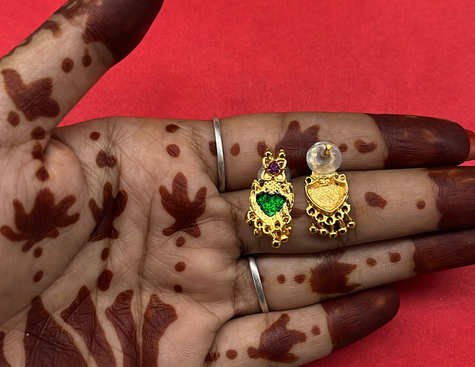 Green Neklace 2 leaf 1 pack-GNCL2