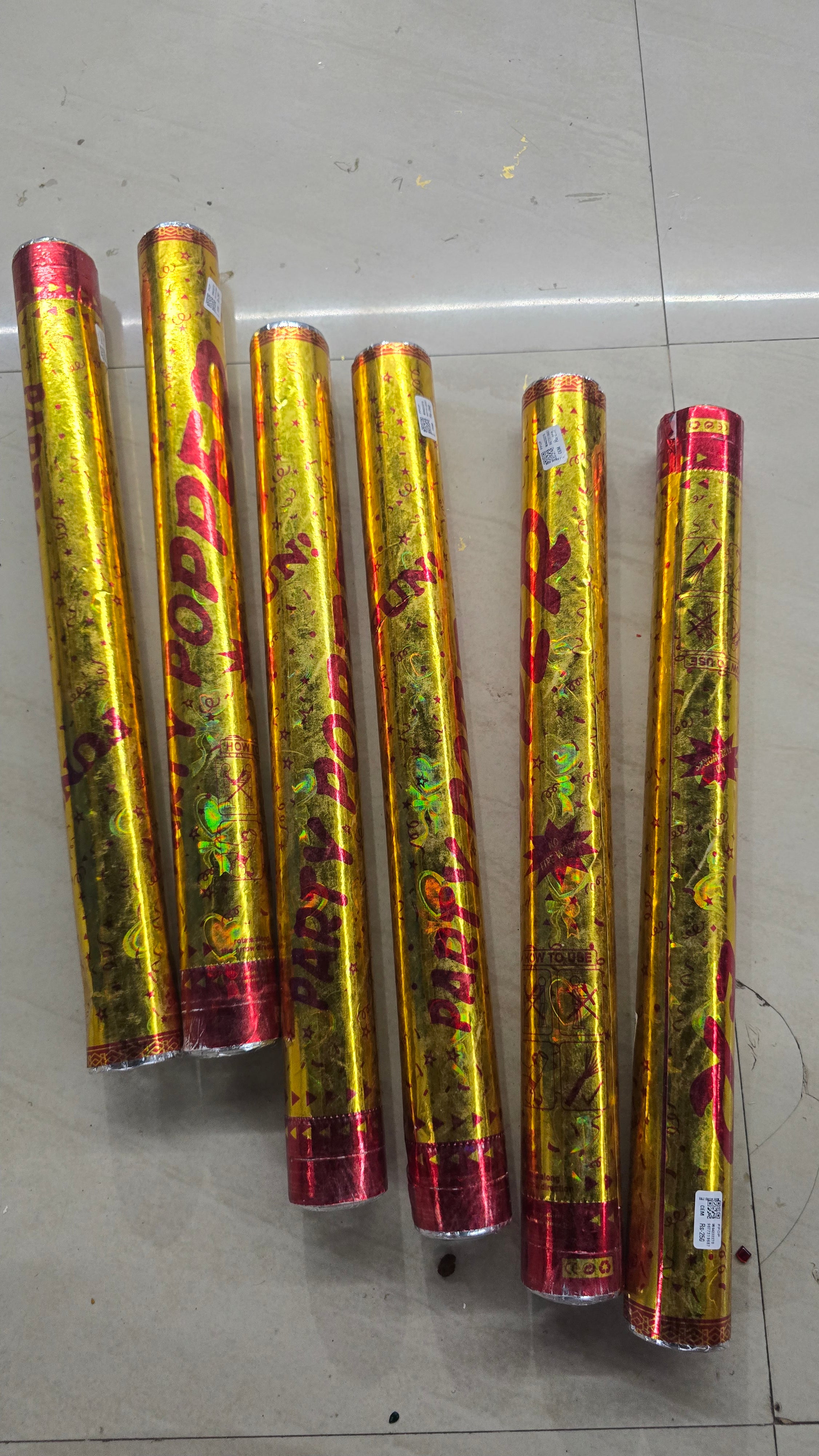Party poppers 1 piece pack-ppop