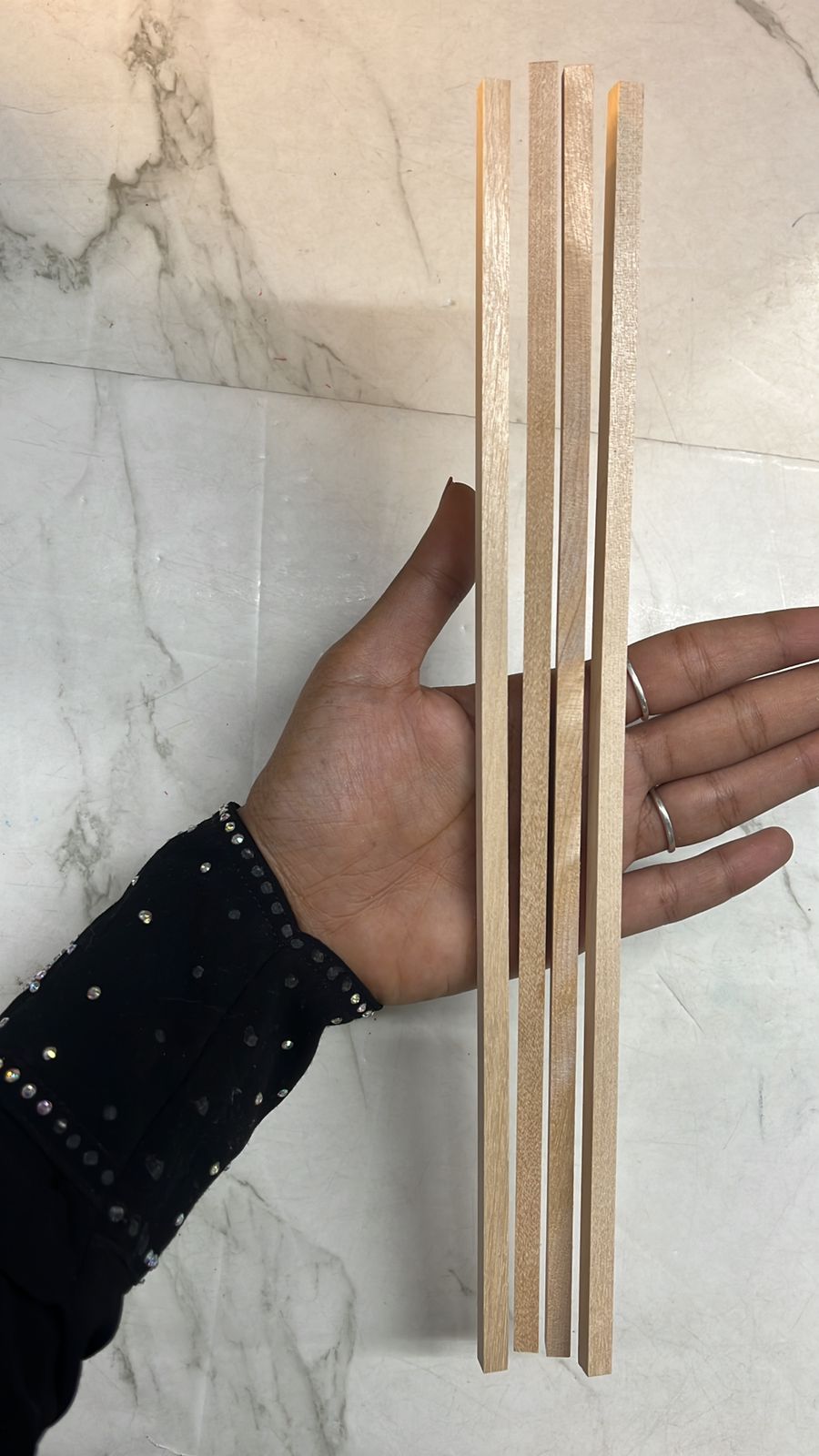 Wooden stick square for craft project