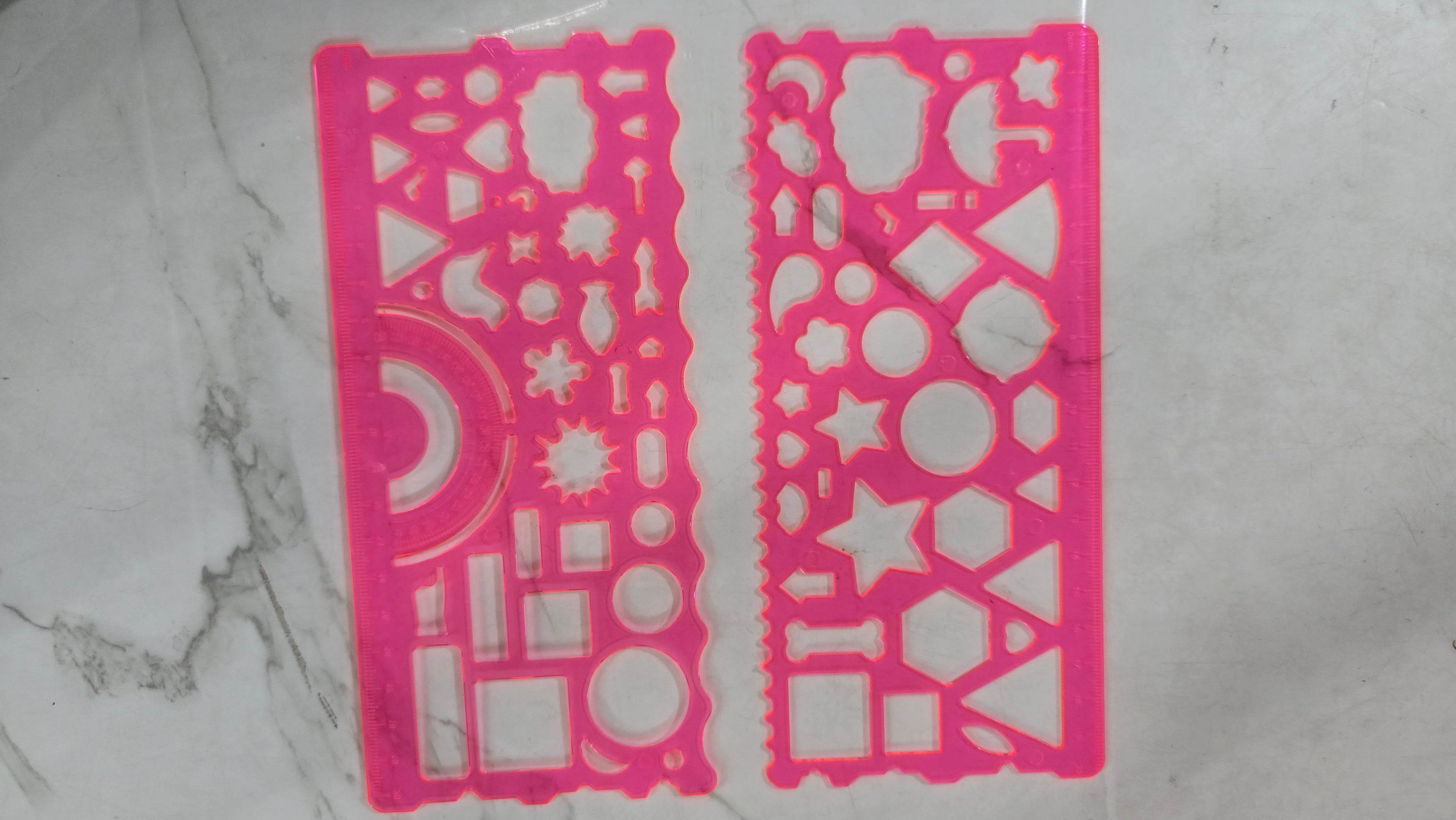 Stencil  Ruler 2pcs set