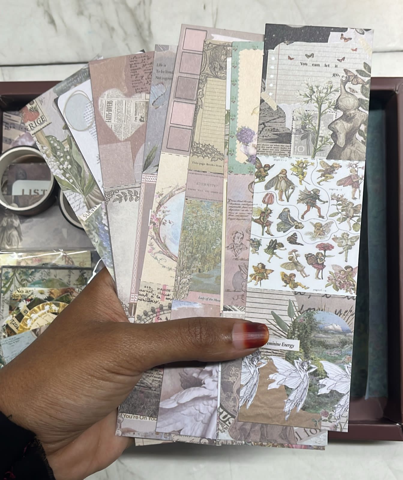 Vintage Journalist craft gift box box set -any 1 set