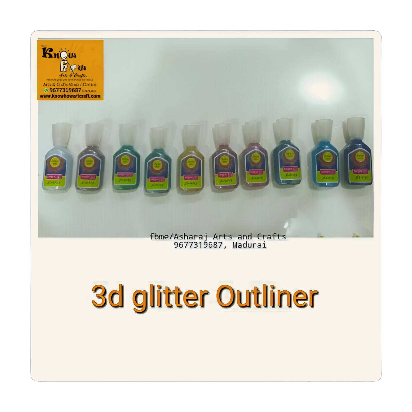 Fevicryl 3d outliner Glitter  Colour set