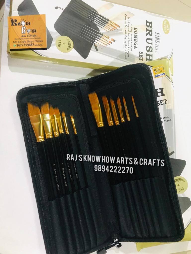 Fine art brush set KnowHowArtCraft