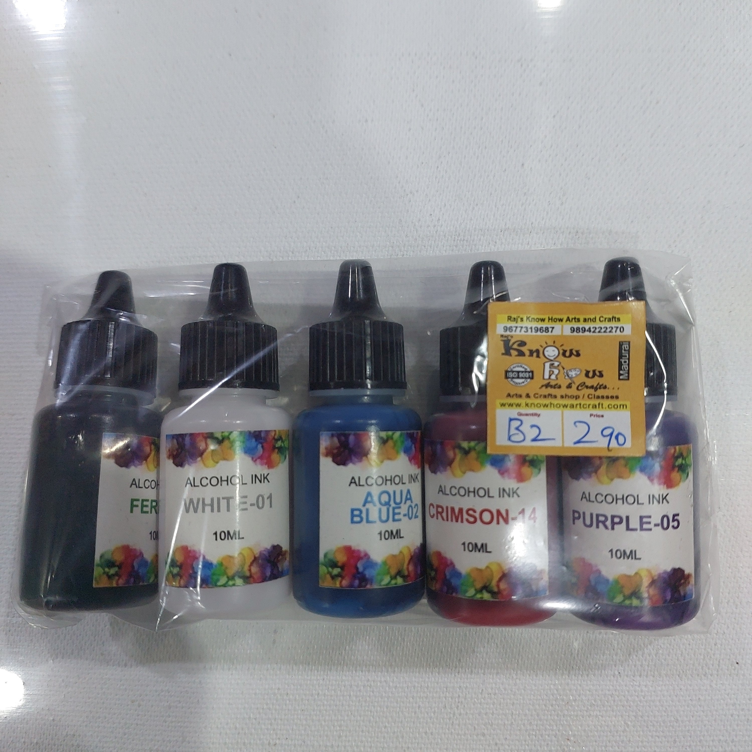 Alcohol ink 5 in 1 set assorted shades