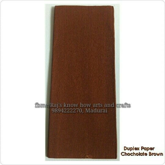 chocolate brown Duplex paper