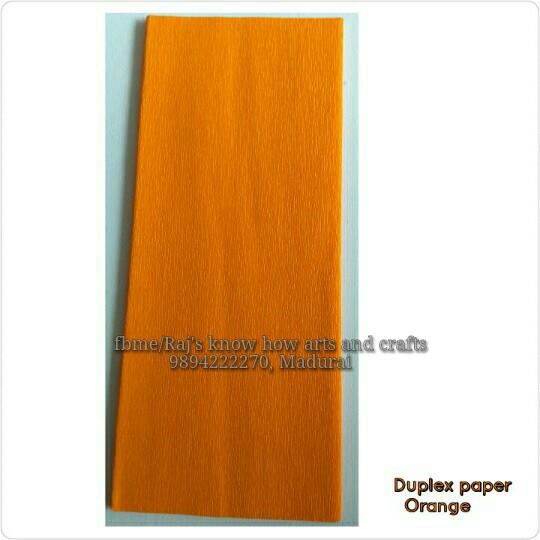 Orange Duplex paper