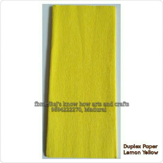 Lemon Yellow Duplex paper