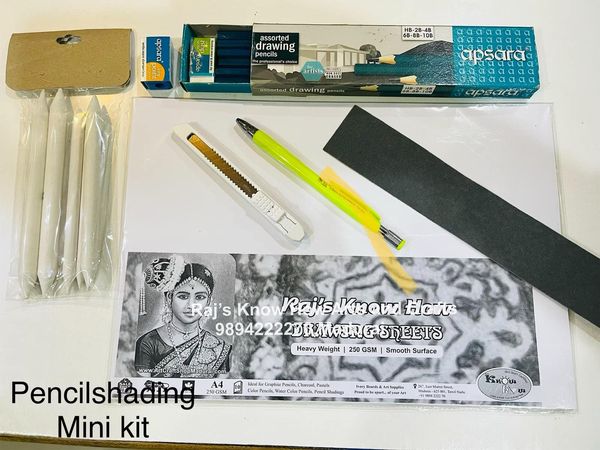 Shading Drawing Kit Pencil shading mini kit – KnowHowArtCraft